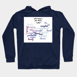 What God Says About Me Butterfly Word-Art Hoodie